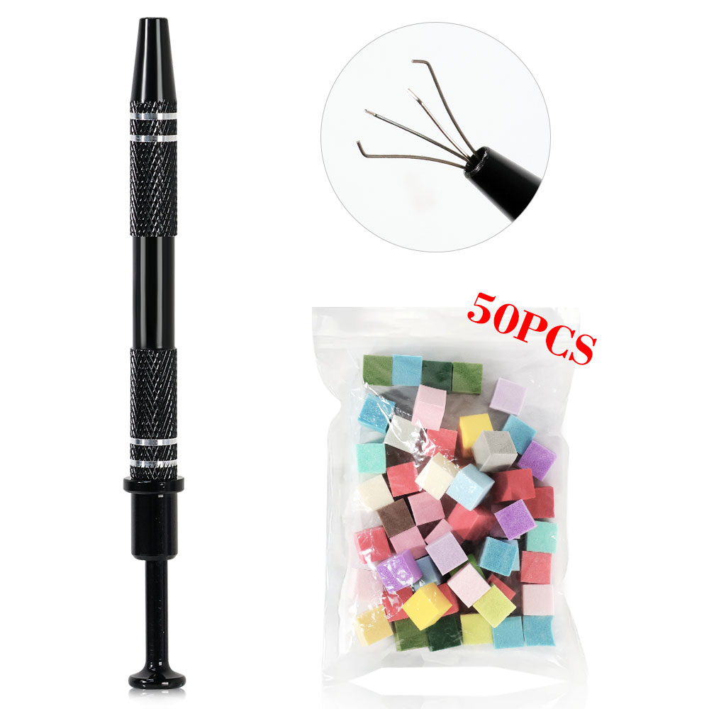 Nail Art Stamping Kit - 스펀지 퍼프 알루미늄 합금 4발 네일