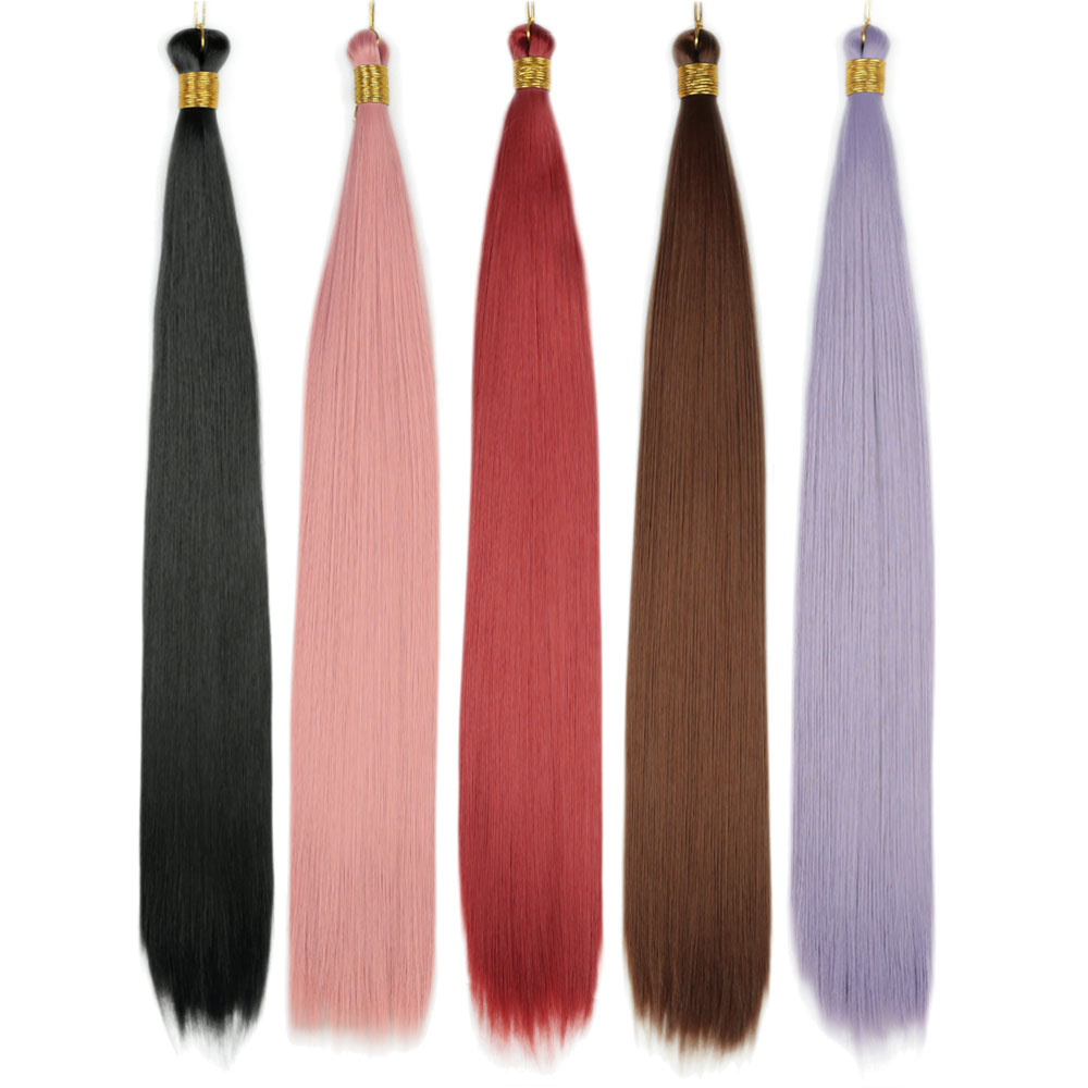 Pure Beauty Hair & Makeup - 28인치 450g 스트레이트 벌크 헤어 합성