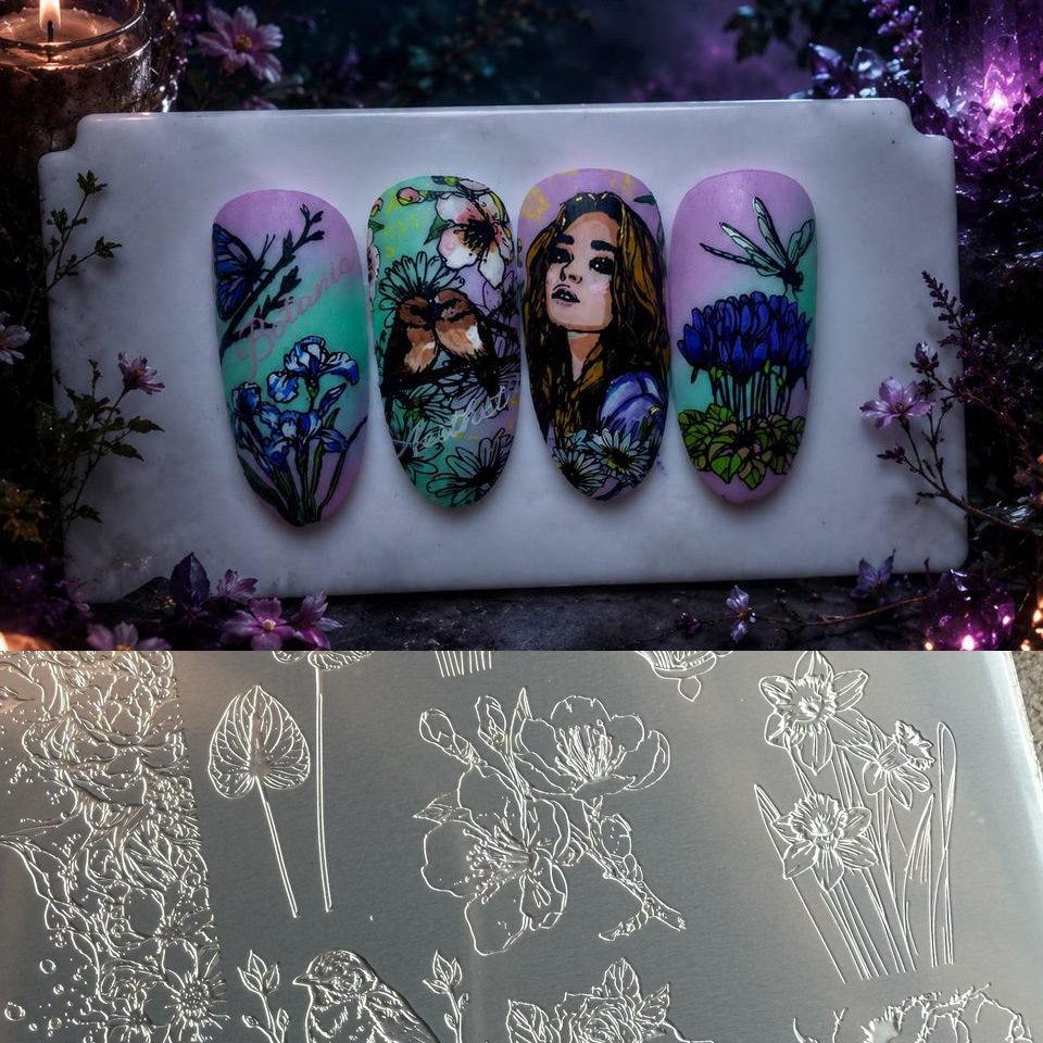 Nail Art Stamping Kit - XMQ 네일 아트 스탬핑 플레이트 새와