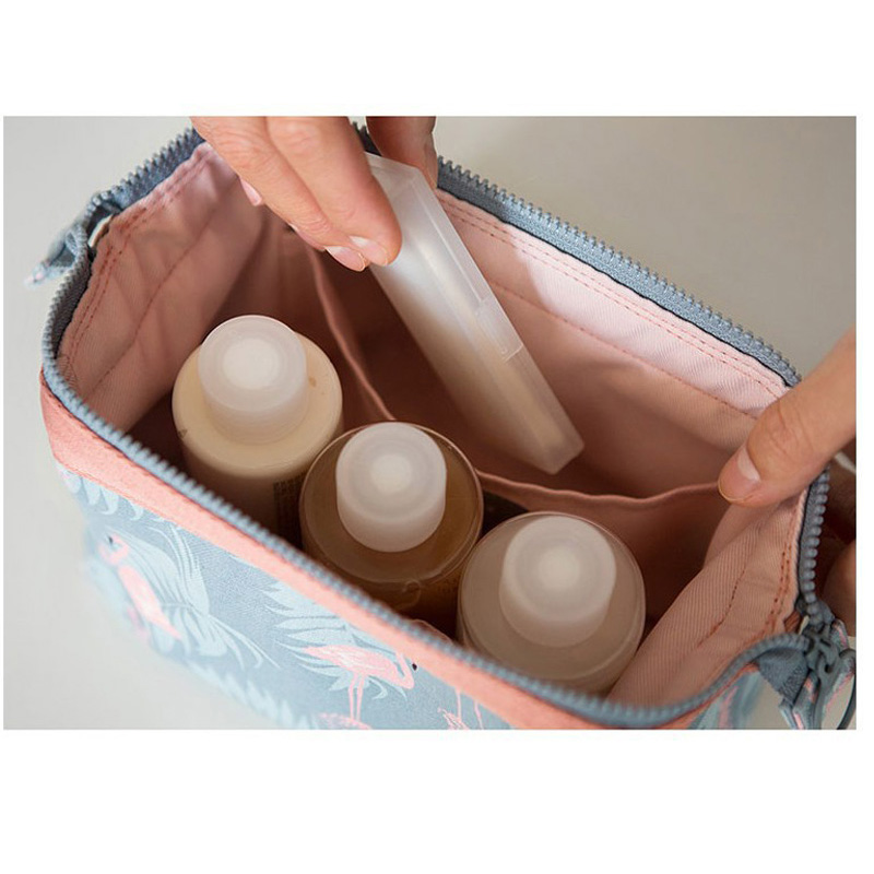 새로운 유행 여성용 방수 플라밍고 화장품 가방, 여행용 - Makeup Beauty Necessaire 리뷰 및 가격