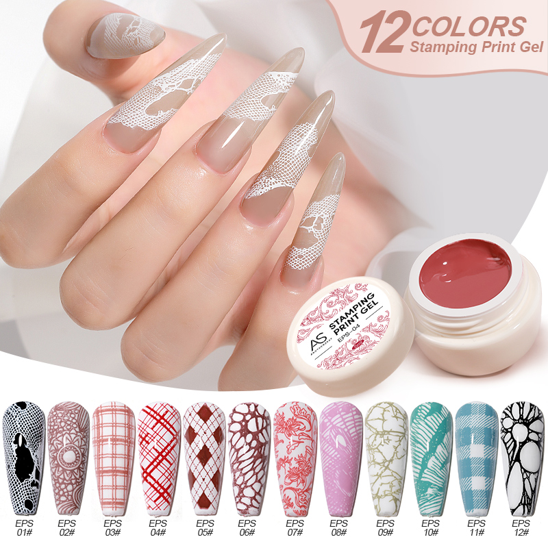 네일 스탬핑 젤 폴리쉬 세트 블랙 화이트 레드 블루 네 - Nail Art Stamping Kit 리뷰 및 가격