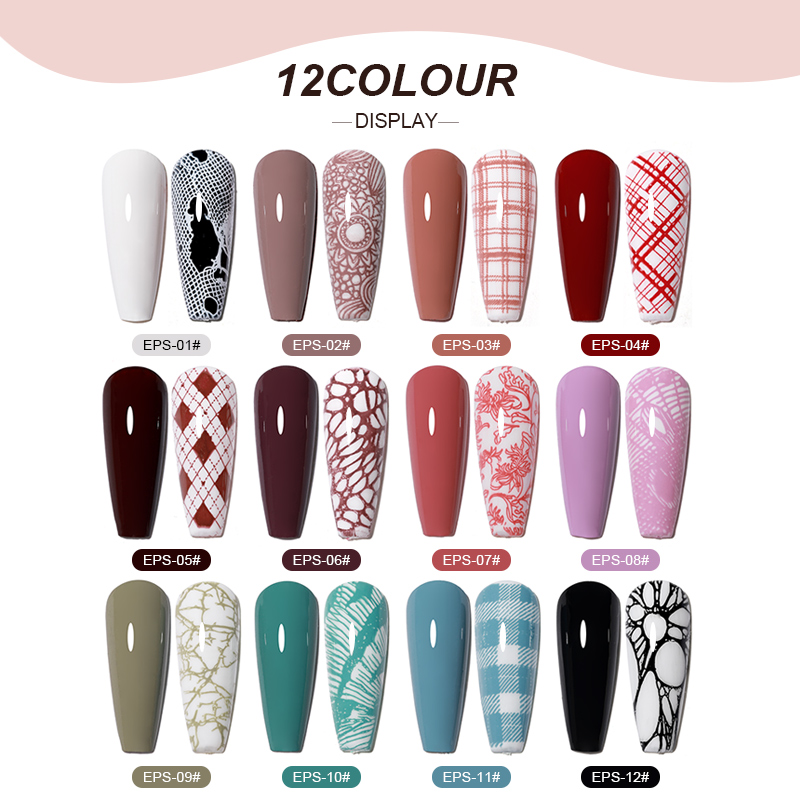 네일 스탬핑 젤 폴리쉬 세트 블랙 화이트 레드 블루 네 - Nail Art Stamping Kit 리뷰 및 가격