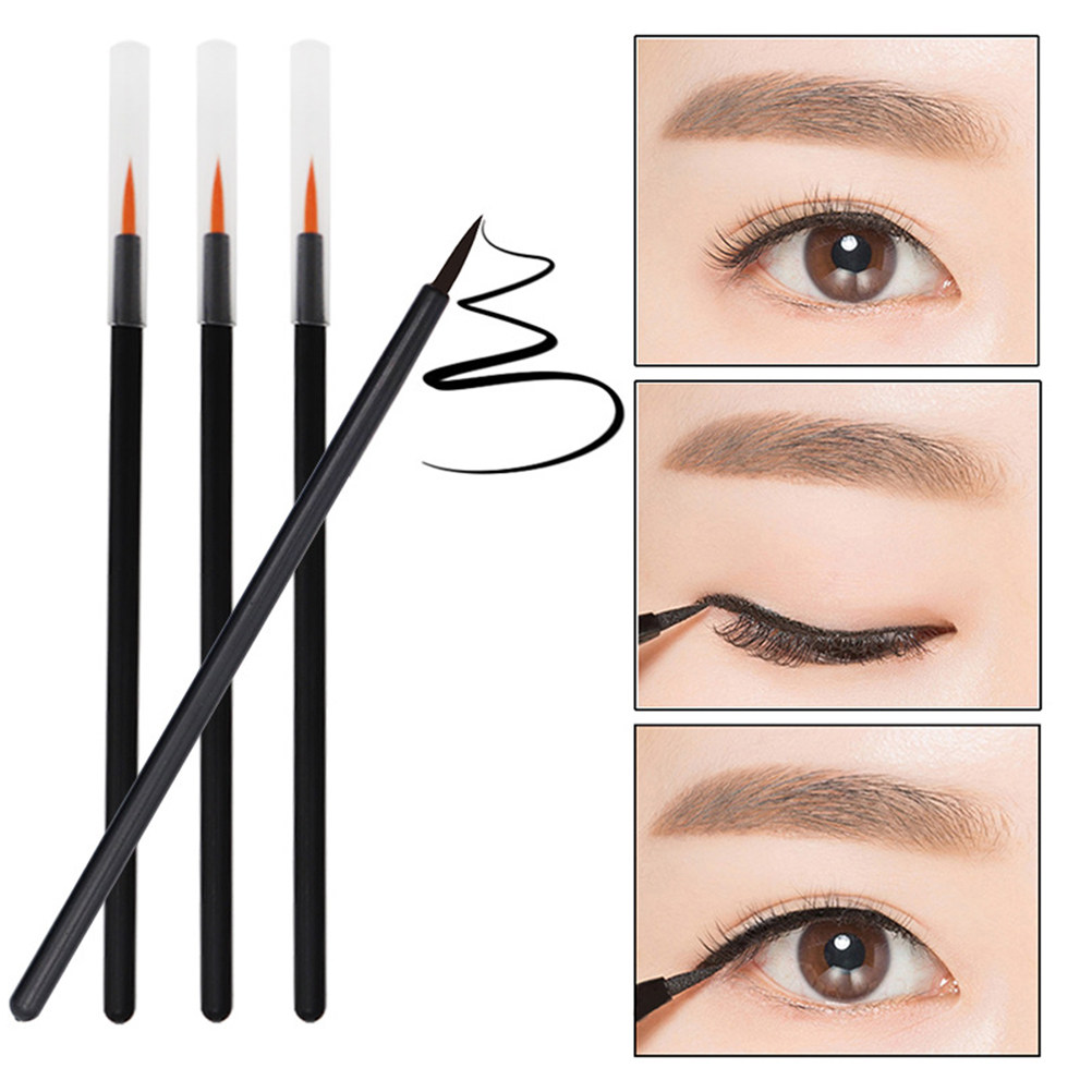 100Pcs 일회용 아이 라이너 브러쉬 얇은 팁 섬유  - Makeup Brush Set 리뷰 및 가격