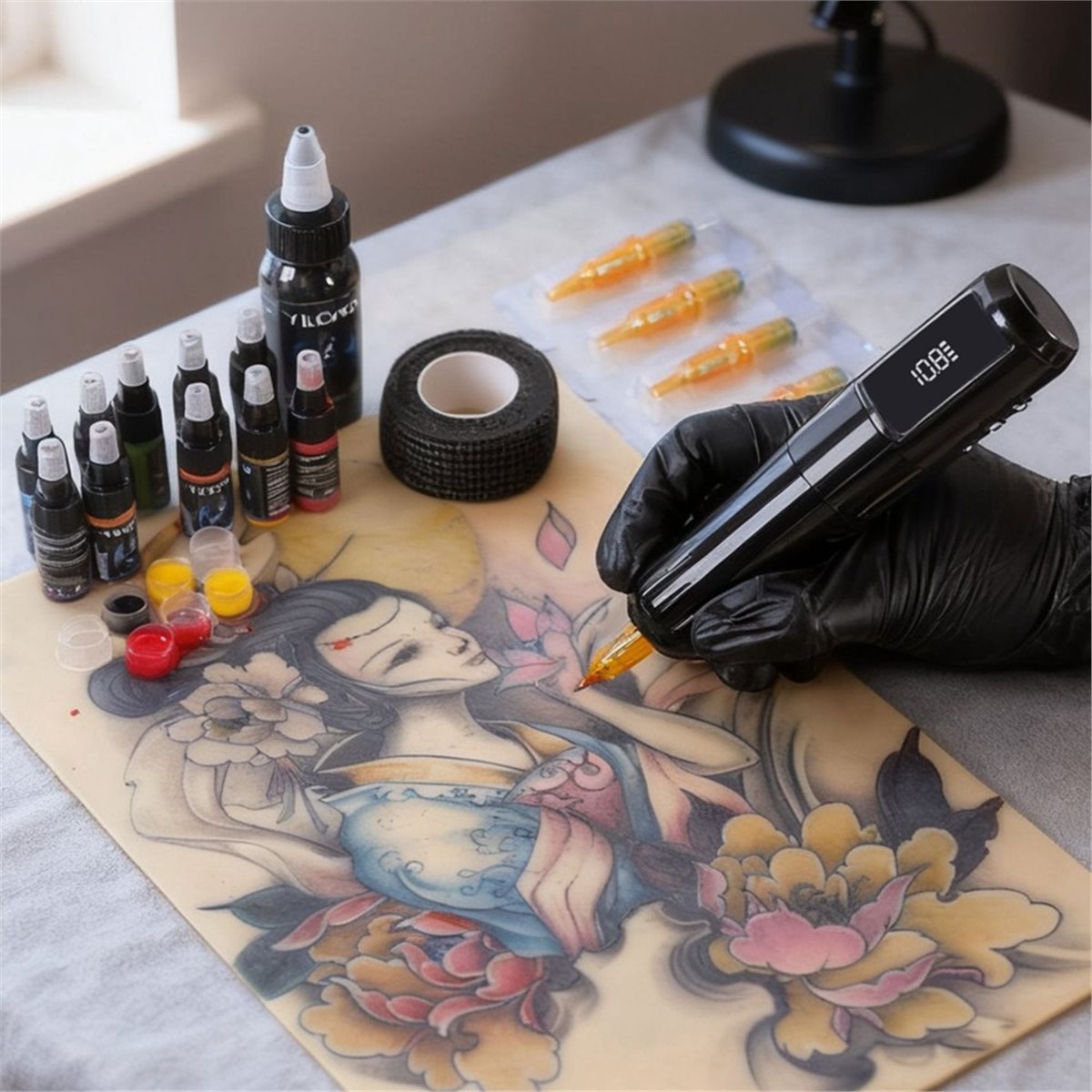618 메가 세일 무선 문신 기계 로터리 펜 키트 16 - Beauty Makeup Sale 리뷰 및 가격