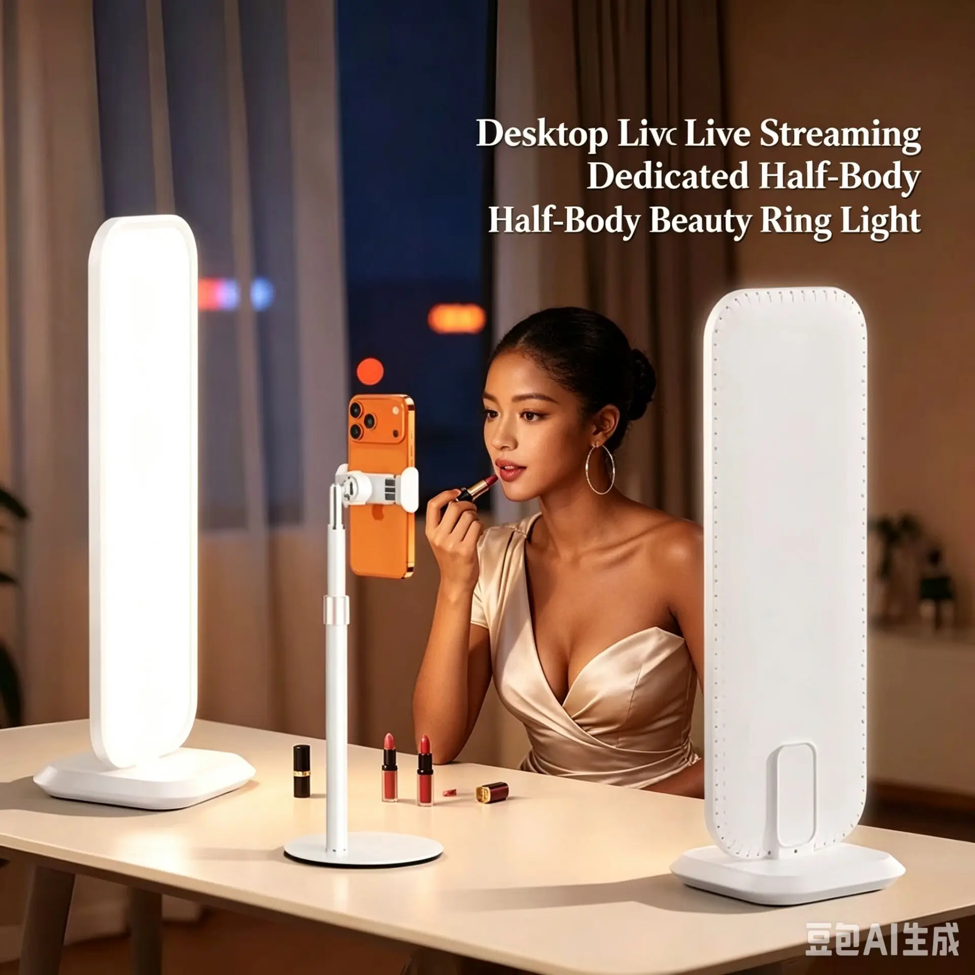 LED 데스크탑 하프 바디 필 라이트 2700-6500 - Beauty Makeup Tiktok 리뷰 및 가격