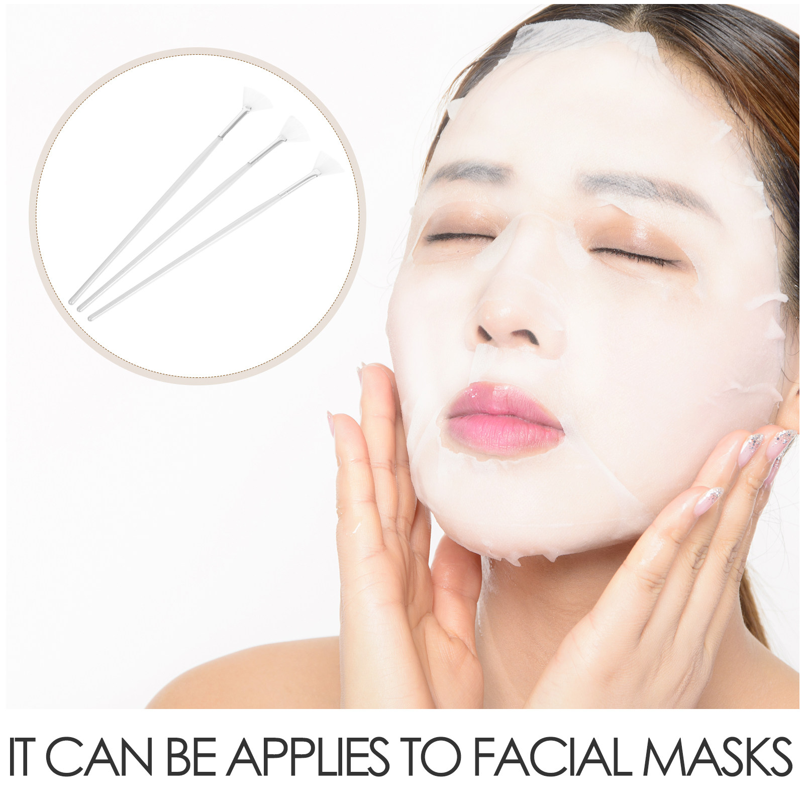 3개입 페이스 마스크 어플리케이터 브러쉬, 부드러운 수 - Beauty Makeup Brushes 리뷰 및 가격