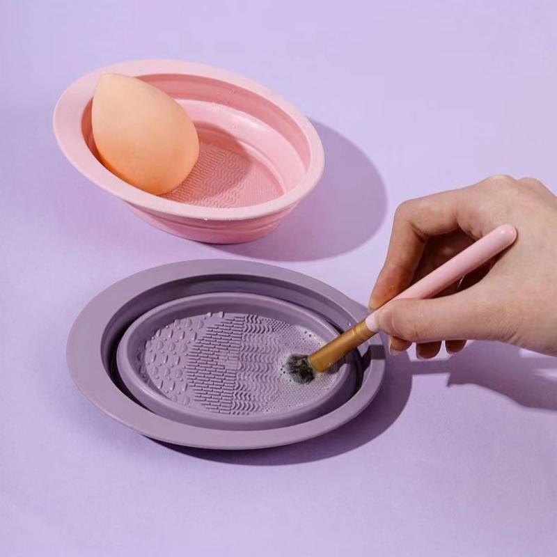 접이식 파우더 퍼프 클리닝 볼 아이섀도우 브러쉬 세척  - Beauty Makeup Brushes 리뷰 및 가격