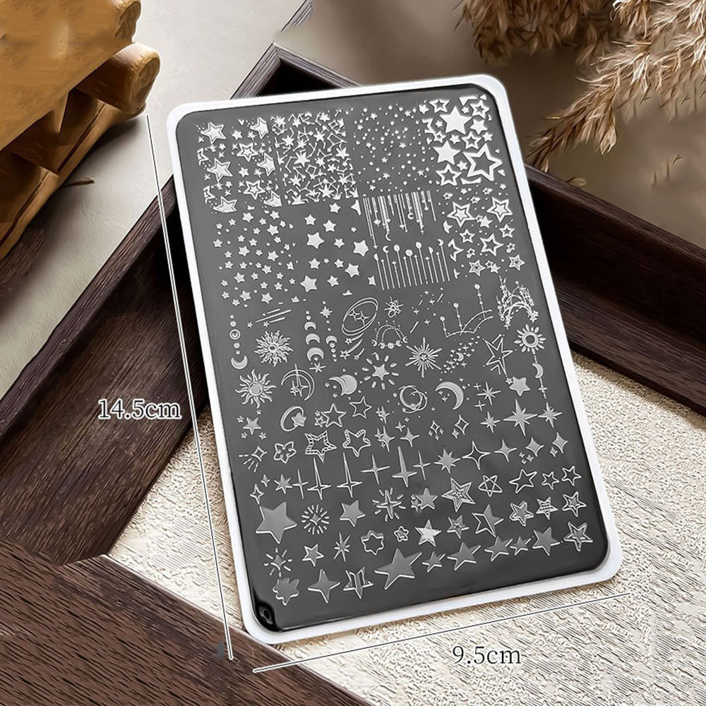 14.5*9.5 레이스 메탈 네일 아트 스탬핑 템플릿  - Nail Art Stamping Kit 리뷰 및 가격
