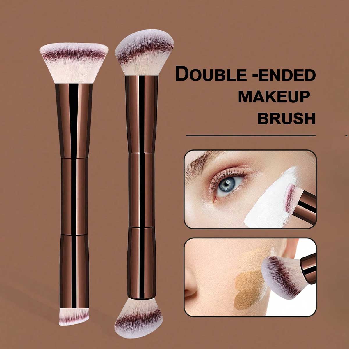 휴대용 여행용 듀얼 헤드 메이크업 브러쉬 2PCS 소프 - Makeup Beauty Ro 리뷰 및 가격
