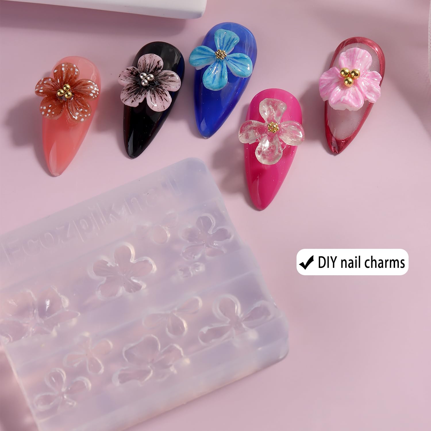 3D 실리콘 꽃 네일 조각 금형 아크릴 백합 히비스커스 - Nail Art Stamping Kit 리뷰 및 가격