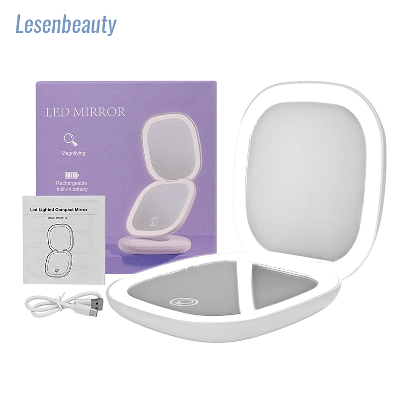 미니 포켓 메이크업 거울 화장대 접이식 LED 조명 휴 - Beauty Makeup Uk 리뷰 및 가격