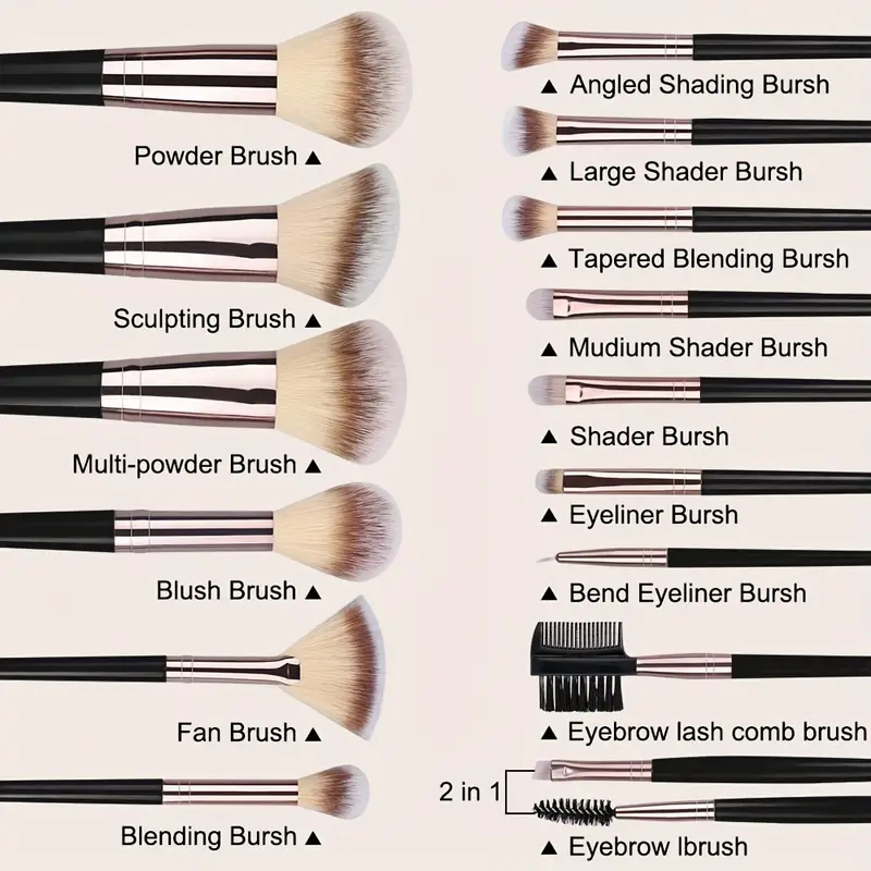 럭스 메이크업 브러쉬 세트 부드럽고 푹신한 화장품 파운 - Beauty Luxe Makeup 리뷰 및 가격