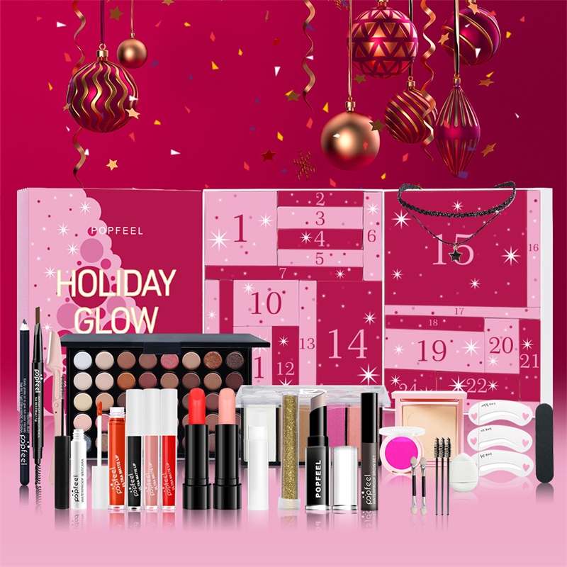 크리스마스 카운트다운 메이크업 세트 립스틱 아이섀도우  - Beauty Makeup Advent Calendar 리뷰 및 가격