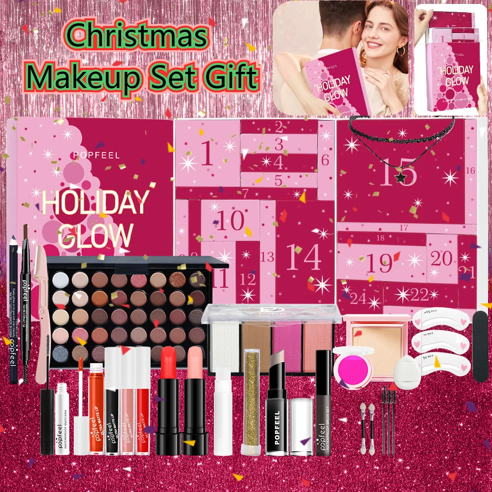 크리스마스 카운트다운 메이크업 세트, 립스틱 블러쉬 아 - Beauty Makeup Advent Calendar 리뷰 및 가격
