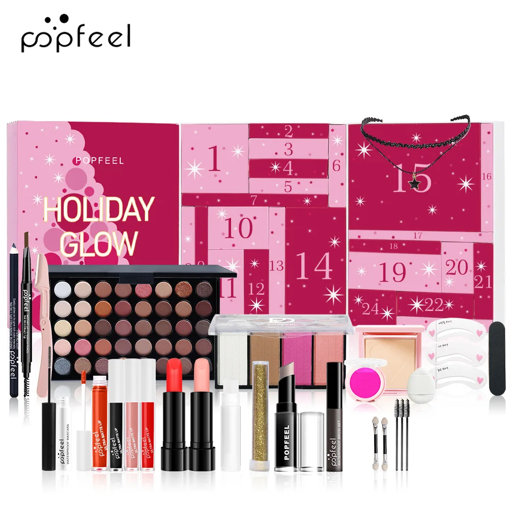 크리스마스 카운트다운 메이크업 세트, 립스틱 블러쉬 아 - Beauty Makeup Advent Calendar 리뷰 및 가격