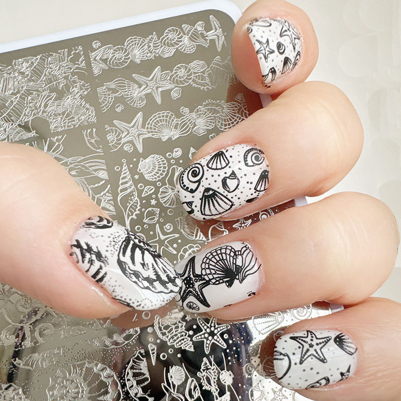 XMQ 네일 아트 스탬핑 플레이트 오션 디자인 여름 템 - Nail Art Stamping Kit 리뷰 및 가격