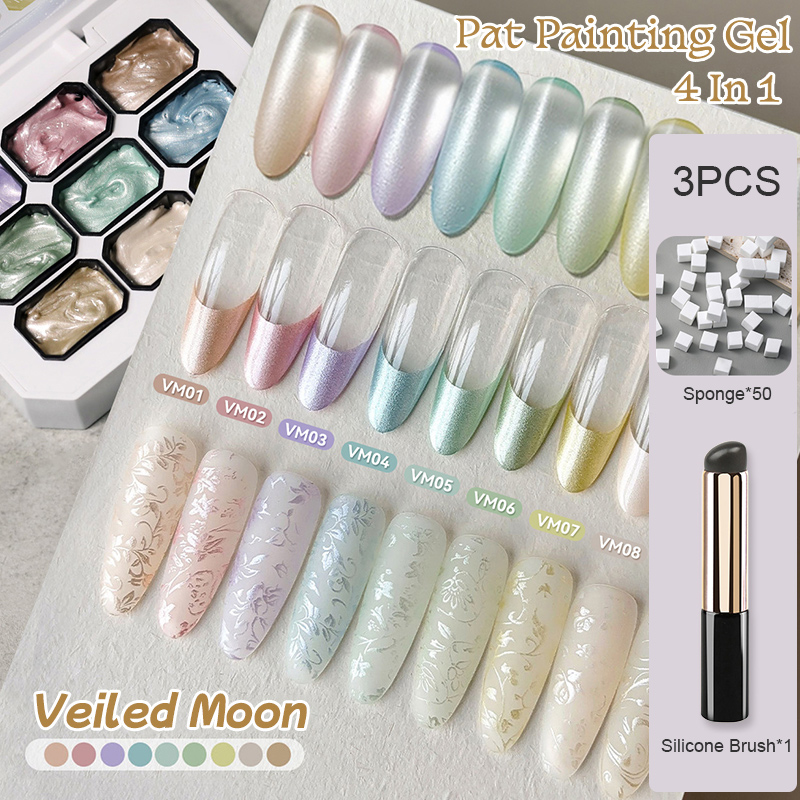 UR SUGAR 3PCS 펄 팻 페인팅 젤 네일 세트  - Nail Art Stamping Kit 리뷰 및 가격