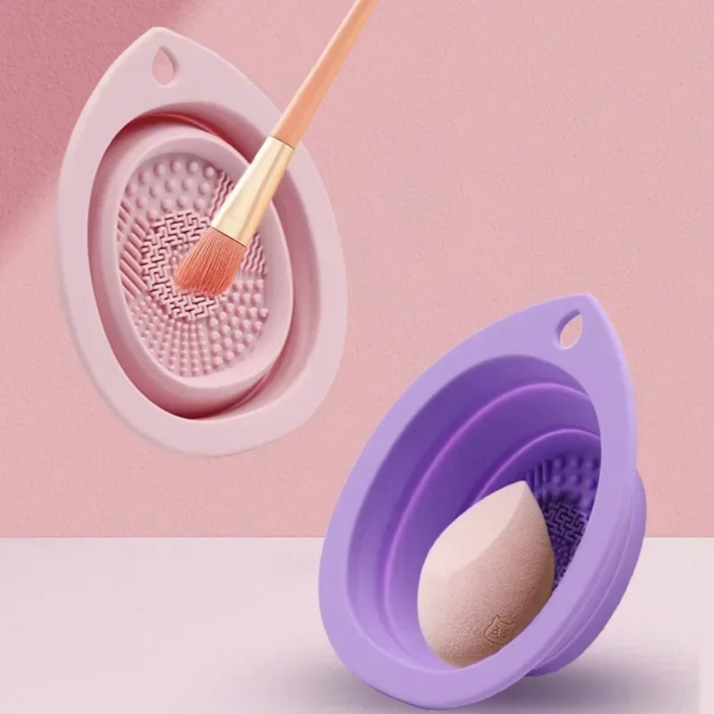 실리콘 메이크업 브러쉬 청소 그릇 접이식 세척 매트 휴 - Makeup Brush Set 리뷰 및 가격