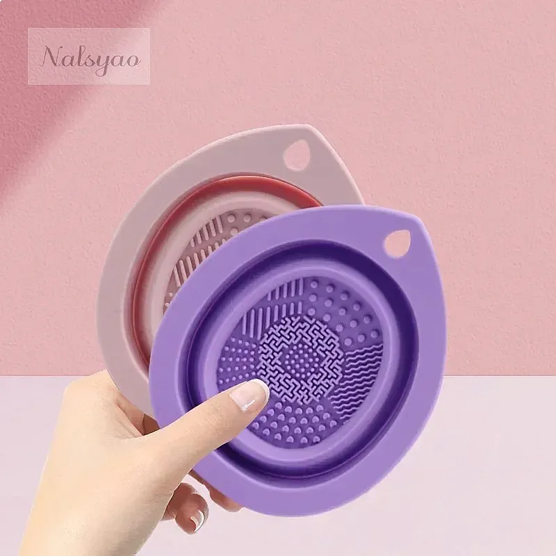 실리콘 접이식 메이크업 브러쉬 클리너 박스, 파우더 퍼 - Beauty Makeup Brushes 리뷰 및 가격